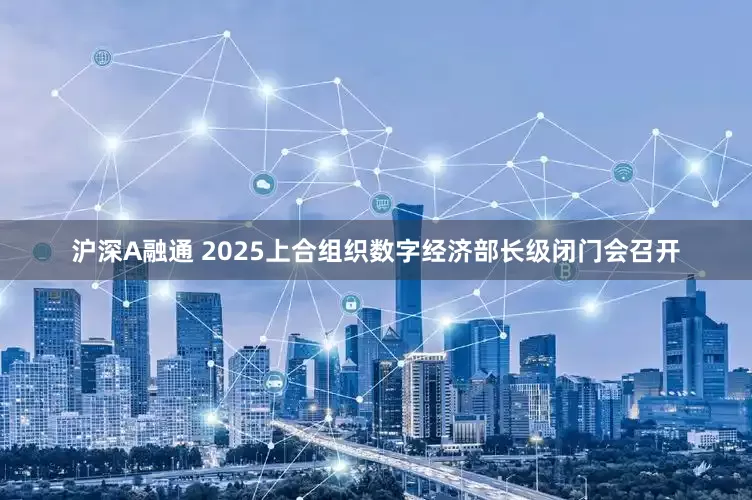 沪深A融通 2025上合组织数字经济部长级闭门会召开